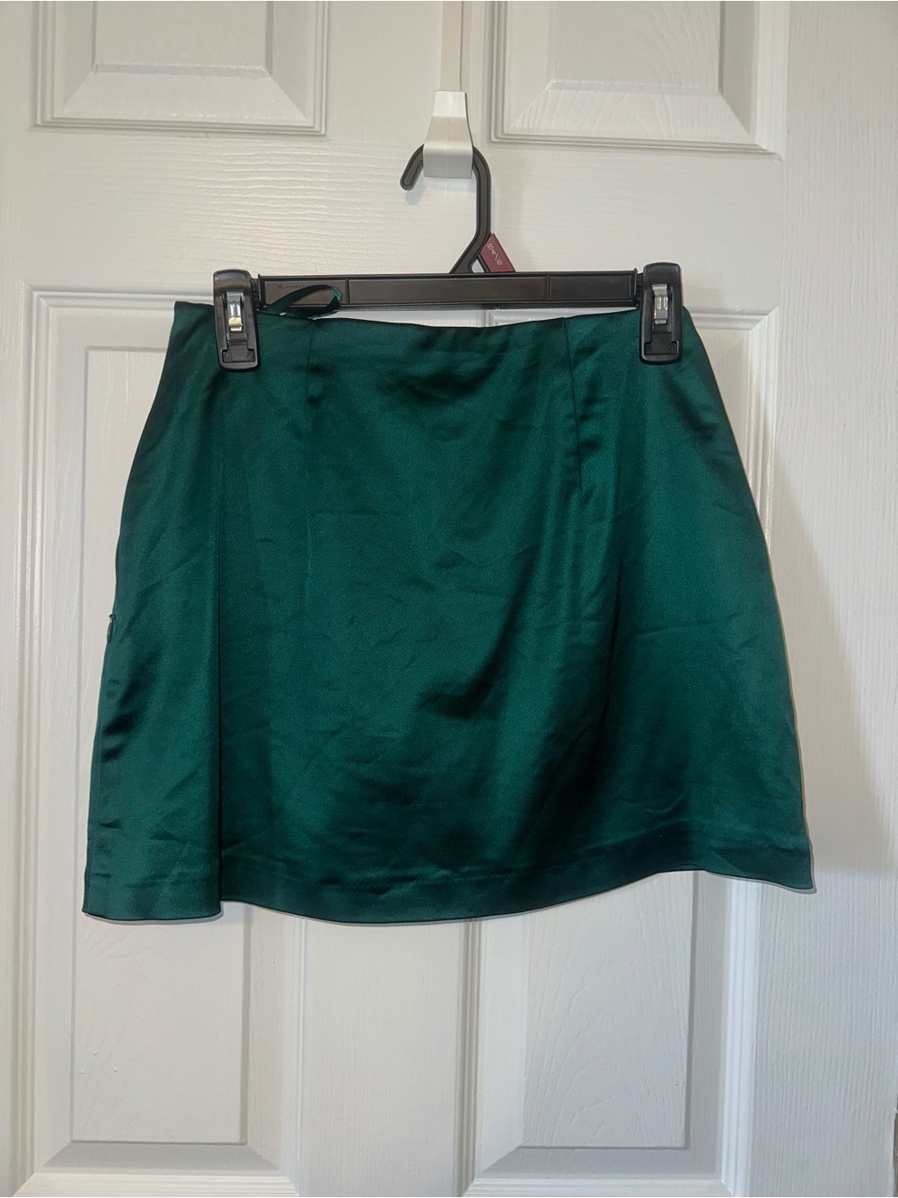 Abercrombie & Fitch Emerald Green Satin Mini Skirt